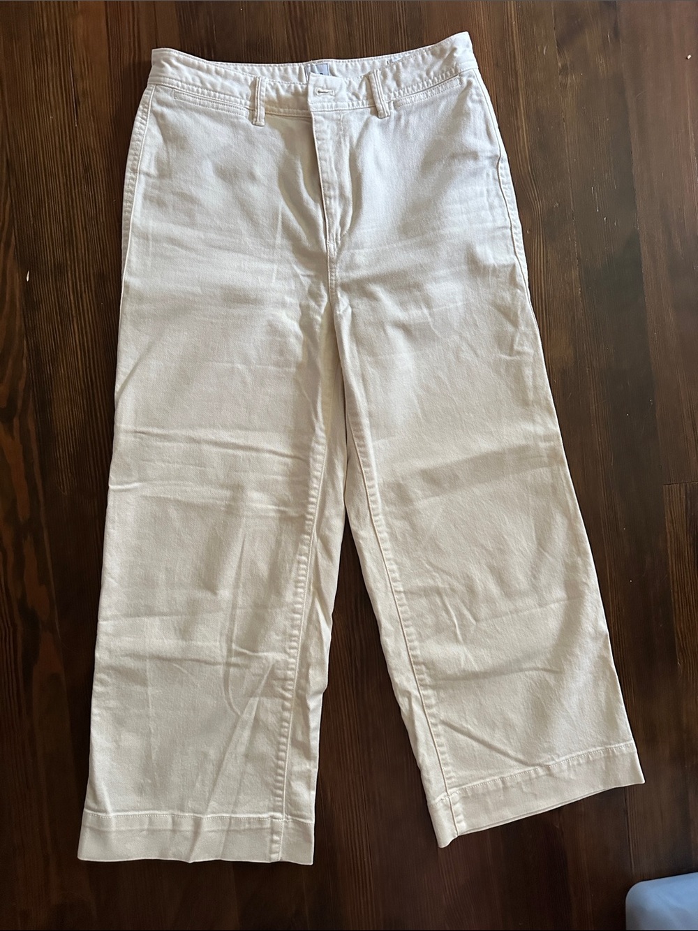 GAP Wide Leg Women's Pants in Off-White